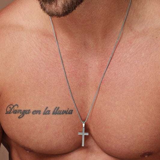 Stainless Steel Cross Necklace – Christian Faith Pendant – Durable Men’s & Women’s Religious Jewelry